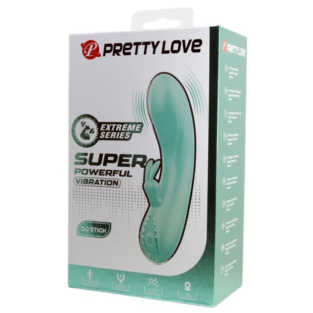 Wibrator Króliczek DJ STICK Pretty Love Ładowany USB | 100% ORYGINAŁ| DYSKRETNA PRZESYŁKA